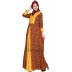 Printed long Dress in dual color- Maroon-Mustard Printed long Dress in dual color- Maroon-Mustard